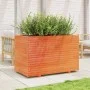 Jardinera madera maciza de pino marrón cera 110x60x72 cm de vidaXL, Maceteros y jardineras - Ref: Foro24-3282651, Precio: 309...