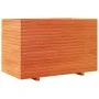 Jardinera madera maciza de pino marrón cera 110x60x72 cm de vidaXL, Maceteros y jardineras - Ref: Foro24-3282651, Precio: 309...