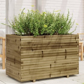 Jardinera madera de pino impregnada 110x60x72 cm de vidaXL, Maceteros y jardineras - Ref: Foro24-3282653, Precio: 280,93 €, D...