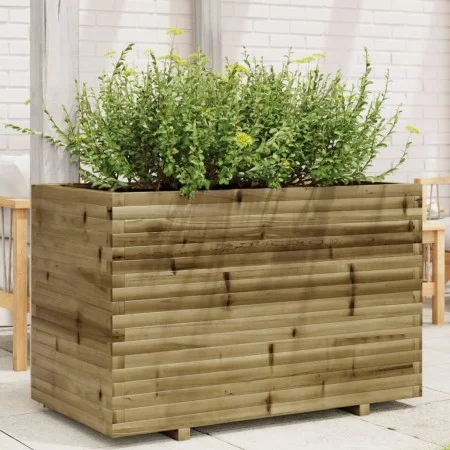 Jardinera madera de pino impregnada 110x60x72 cm de vidaXL, Maceteros y jardineras - Ref: Foro24-3282653, Precio: 277,36 €, D...