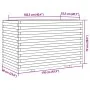 Jardinera madera de pino impregnada 110x60x72 cm de vidaXL, Maceteros y jardineras - Ref: Foro24-3282653, Precio: 277,36 €, D...