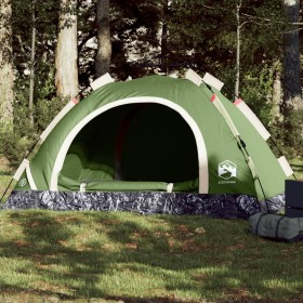 Tienda de campaña 4 personas apertura rápida verde de vidaXL, Tiendas de campaña - Ref: Foro24-4004169, Precio: 78,54 €, Desc...