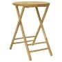 Mesa plegable de jardín de bambú Ø55x75 cm de vidaXL, Mesas de jardín - Ref: Foro24-365881, Precio: 67,84 €, Descuento: %