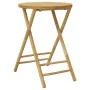 Mesa plegable de jardín de bambú Ø55x75 cm de vidaXL, Mesas de jardín - Ref: Foro24-365881, Precio: 67,84 €, Descuento: %