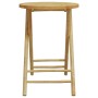Mesa plegable de jardín de bambú Ø55x75 cm de vidaXL, Mesas de jardín - Ref: Foro24-365881, Precio: 63,84 €, Descuento: %
