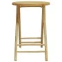 Mesa plegable de jardín de bambú Ø55x75 cm de vidaXL, Mesas de jardín - Ref: Foro24-365881, Precio: 67,84 €, Descuento: %