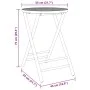 Mesa plegable de jardín de bambú Ø55x75 cm de vidaXL, Mesas de jardín - Ref: Foro24-365881, Precio: 67,84 €, Descuento: %