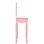 Tocador y taburete madera paulownia y MDF rosa 65x36x128 cm de vidaXL, Tocadores para dormitorios - Ref: Foro24-289335, Preci...