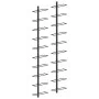 Wall wine racks for 20 bottles 2 units black metal by vidaXL, Wine racks - Ref: Foro24-289567, Price: 76,13 €, Discount: %