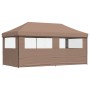 Tienda de fiesta plegable Pop-Up con 3 paredes laterales marrón de vidaXL, Carpas y cenadores - Ref: Foro24-4004948, Precio: ...