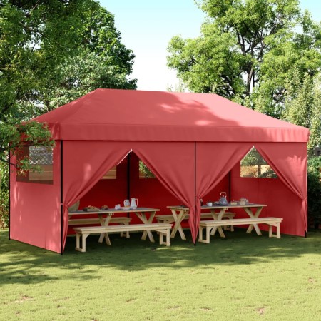 Tienda de fiesta plegable Pop-Up 4 paredes laterales burdeos de vidaXL, Carpas y cenadores - Ref: Foro24-4004955, Precio: 272...