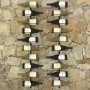 Wall wine racks for 20 bottles 2 units black metal by vidaXL, Wine racks - Ref: Foro24-289567, Price: 76,13 €, Discount: %