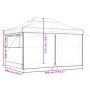 Tienda de fiesta plegable Pop-Up con 4 paredes laterales verde de vidaXL, Carpas y cenadores - Ref: Foro24-4004976, Precio: 1...