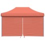 Tienda de fiesta plegable Pop-Up 4 paredes laterales terracota de vidaXL, Carpas y cenadores - Ref: Foro24-4004981, Precio: 1...