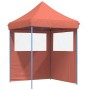 Tienda de fiesta plegable Pop-Up 2 paredes laterales terracota de vidaXL, Carpas y cenadores - Ref: Foro24-4004997, Precio: 1...