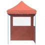 Tienda de fiesta plegable Pop-Up 2 paredes laterales terracota de vidaXL, Carpas y cenadores - Ref: Foro24-4004997, Precio: 1...