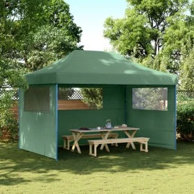 Faltbares Pop-Up-Partyzelt mit 3 grünen Seitenwänden. von vidaXL, Zelte und Pavillons - Ref: Foro24-4005016, Preis: 151,29 €,...
