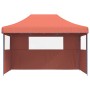 Tienda de fiesta plegable Pop-Up 3 paredes laterales terracota de vidaXL, Carpas y cenadores - Ref: Foro24-4005021, Precio: 1...