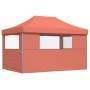 Tienda de fiesta plegable Pop-Up 3 paredes laterales terracota de vidaXL, Carpas y cenadores - Ref: Foro24-4005021, Precio: 1...