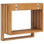 Toallero de pared de teca maciza 35x20x35 cm de vidaXL, Toalleros - Ref: Foro24-289073, Precio: 40,03 €, Descuento: %