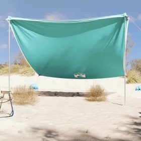 Toldo de playa con anclas de arena verde 304x300 cm de vidaXL, Tiendas de campaña - Ref: Foro24-4008645, Precio: 77,80 €, Des...