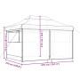 Tienda de fiesta plegable Pop-Up con 4 paredes laterales beige de vidaXL, Carpas y cenadores - Ref: Foro24-4005023, Precio: 1...