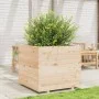 Jardinera madera maciza de pino 80x80x72 cm de vidaXL, Maceteros y jardineras - Ref: Foro24-3282624, Precio: 242,82 €, Descue...