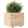 Jardinera madera maciza de pino 80x80x72 cm de vidaXL, Maceteros y jardineras - Ref: Foro24-3282624, Precio: 246,39 €, Descue...