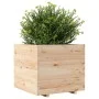 Jardinera madera maciza de pino 80x80x72 cm de vidaXL, Maceteros y jardineras - Ref: Foro24-3282624, Precio: 242,82 €, Descue...