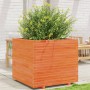 Jardinera madera maciza de pino marrón cera 80x80x72 cm de vidaXL, Maceteros y jardineras - Ref: Foro24-3282626, Precio: 294,...