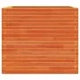 Jardinera madera maciza de pino marrón cera 80x80x72 cm de vidaXL, Maceteros y jardineras - Ref: Foro24-3282626, Precio: 290,...