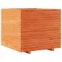 Jardinera madera maciza de pino marrón cera 80x80x72 cm de vidaXL, Maceteros y jardineras - Ref: Foro24-3282626, Precio: 290,...