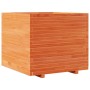 Jardinera madera maciza de pino marrón cera 80x80x72 cm de vidaXL, Maceteros y jardineras - Ref: Foro24-3282626, Precio: 294,...