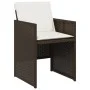 Set comedor de jardín y cojines 15 pzas ratán sintético marrón de vidaXL, Conjuntos de jardín - Ref: Foro24-3277820, Precio: ...