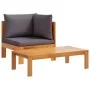 Set de sofás de jardín con cojines 10 pzas madera maciza acacia de vidaXL, Conjuntos de jardín - Ref: Foro24-3214868, Precio:...