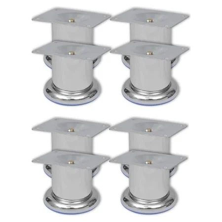 Patas de sofá 8 unidades redondas cromadas 60 mm de vidaXL, Soportes para sillas y sofás - Ref: Foro24-3051485, Precio: 14,80...