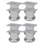 Patas de sofá 8 unidades redondas cromadas 60 mm de vidaXL, Soportes para sillas y sofás - Ref: Foro24-3051485, Precio: 15,05...