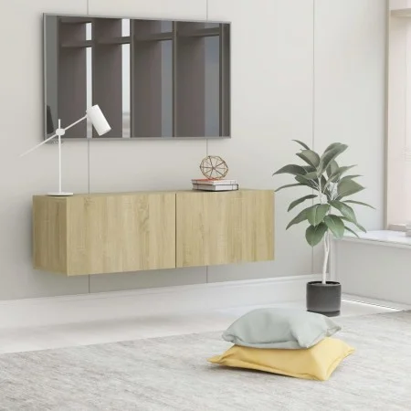 Mueble para TV madera contrachapada color roble 100x30x30 cm de vidaXL, Muebles TV - Ref: Foro24-801484, Precio: 47,96 €, Des...