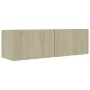 Mueble para TV madera contrachapada color roble 100x30x30 cm de vidaXL, Muebles TV - Ref: Foro24-801484, Precio: 47,96 €, Des...