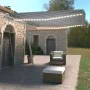 Toldo manual retráctil con luz LED azul y blanco 450x350 cm de vidaXL, Toldos - Ref: Foro24-3069641, Precio: 530,72 €, Descue...