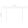 Toldo manual retráctil con LED azul y blanco 4,5x3,5 m de vidaXL, Toldos - Ref: Foro24-3070041, Precio: 547,33 €, Descuento: %