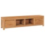 Mueble de TV de madera de teca maciza 135x30x35 cm de vidaXL, Muebles TV - Ref: Foro24-288901, Precio: 187,21 €, Descuento: %