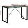 Mesa de comedor madera maciza reciclada 120x55x76 cm de vidaXL, Mesas de cocina y de comedor - Ref: Foro24-351692, Precio: 12...
