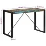 Mesa de comedor madera maciza reciclada 120x55x76 cm de vidaXL, Mesas de cocina y de comedor - Ref: Foro24-351692, Precio: 12...