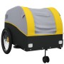 Remolque para bicicleta hierro negro y amarillo 45 kg de vidaXL, Remolques para bicicletas - Ref: Foro24-94155, Precio: 101,5...