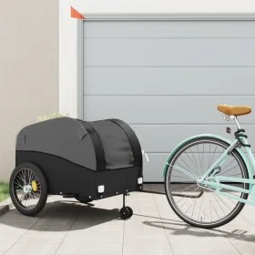 Remolque para bicicleta hierro negro 45 kg de vidaXL, Remolques para bicicletas - Ref: Foro24-94157, Precio: 101,75 €, Descue...