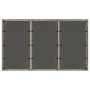 Mesa de jardín superficie de vidrio ratán PE gris 150x90x75 cm de vidaXL, Mesas de jardín - Ref: Foro24-365591, Precio: 136,2...