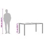 Mesa de jardín superficie de vidrio ratán PE gris 150x90x75 cm de vidaXL, Mesas de jardín - Ref: Foro24-365591, Precio: 136,2...