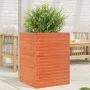 Jardinera madera maciza de pino marrón cera 50x50x68,5 cm de vidaXL, Maceteros y jardineras - Ref: Foro24-3282466, Precio: 17...