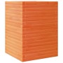 Jardinera madera maciza de pino marrón cera 50x50x68,5 cm de vidaXL, Maceteros y jardineras - Ref: Foro24-3282466, Precio: 17...